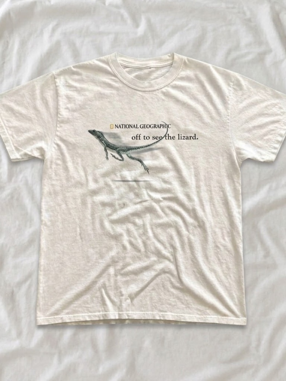 National Geographic White Men’s 'Off to See the Lizard' Graphic Tee